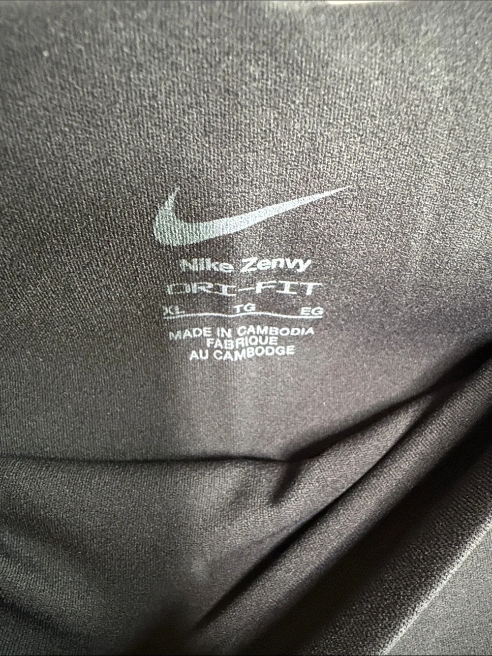 Nike Black Flared Performance Leggings with White Swoosh